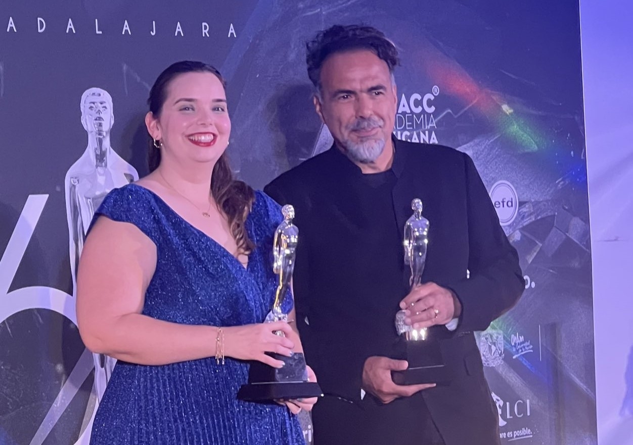 Mónica Salazar y Alejandro González Iñárritu, ganadores a Mejor Edición por BARDO, Falsa crónica de unas cuántas verdades