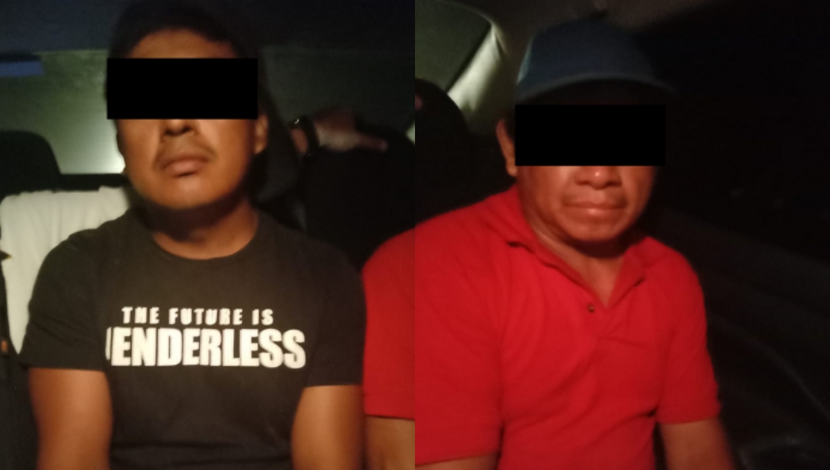 Detienen a dos hombres en Calkiní por transportar presunto carbón ilegal