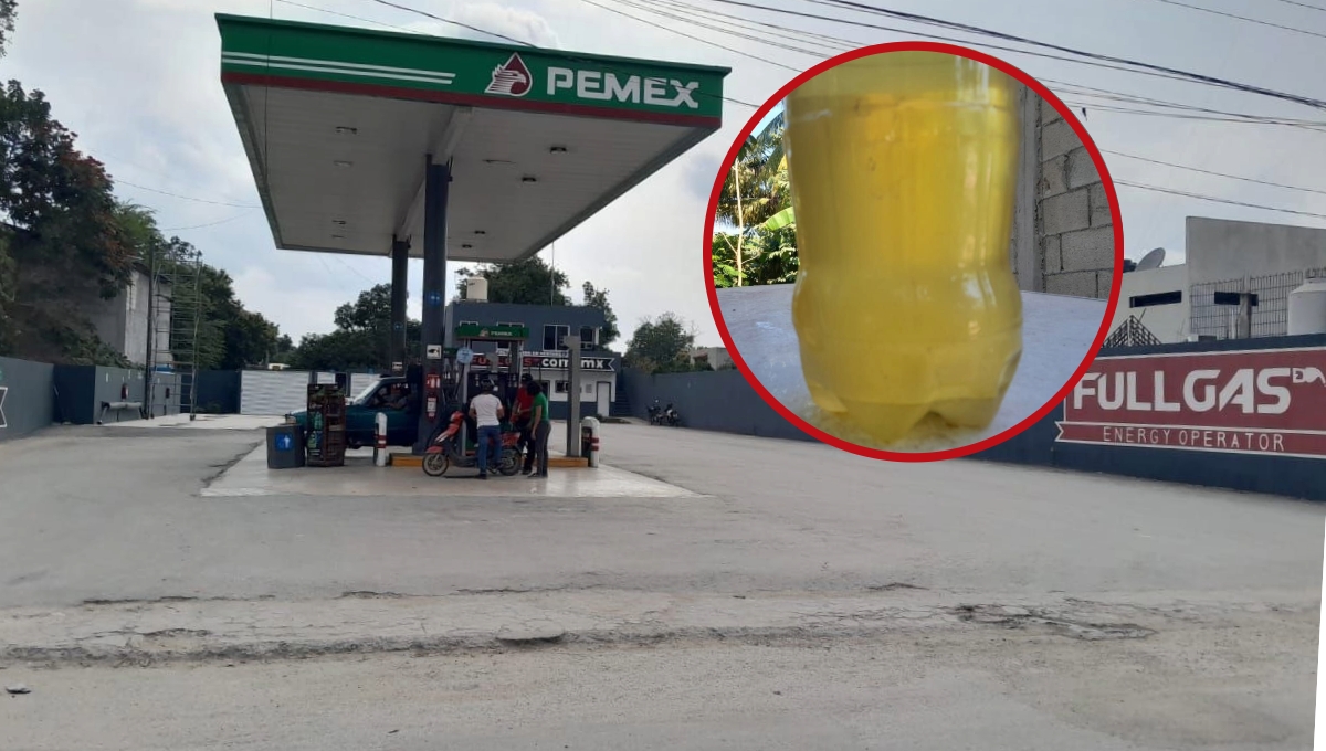 Denuncian venta de gasolina con agua en estación Full Gas de Escárcega