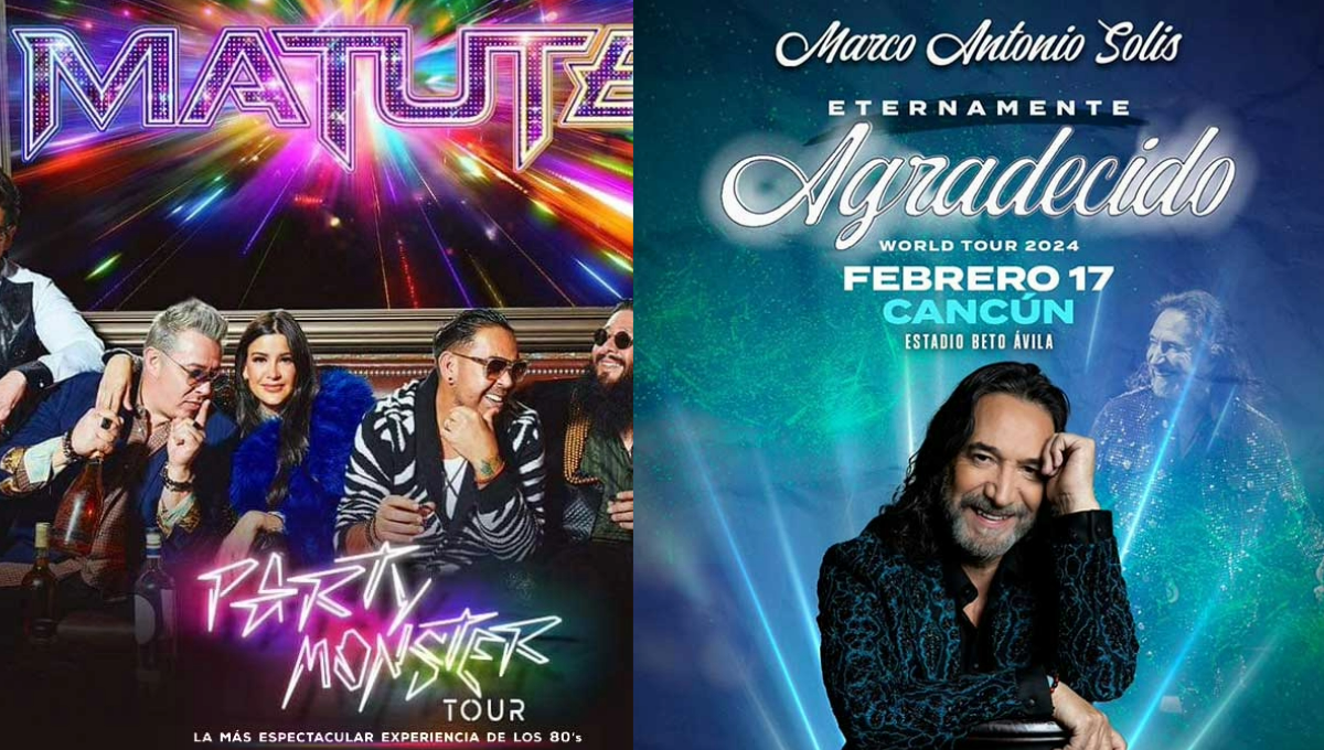 En Cancún se llevarán a cabo conciertos de artistas muy reconocidos nacionalmente