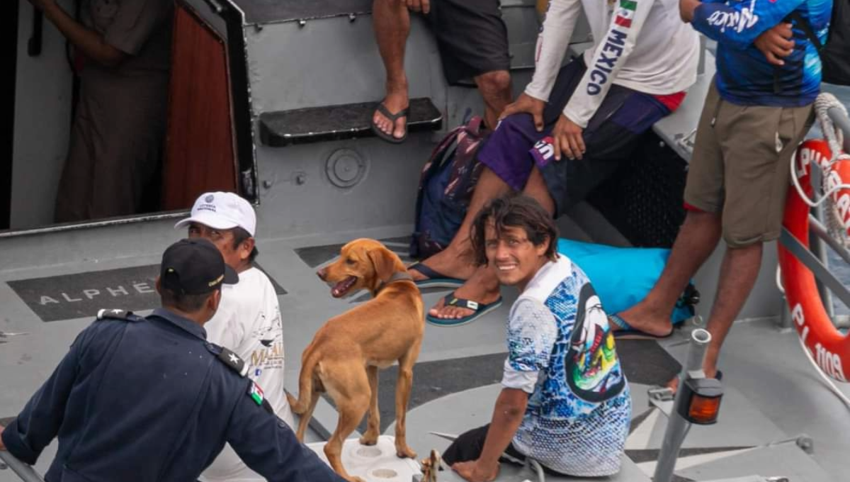 Ellos son los cinco pescadores rescatados a la deriva en Cozumel: Lista de nombres