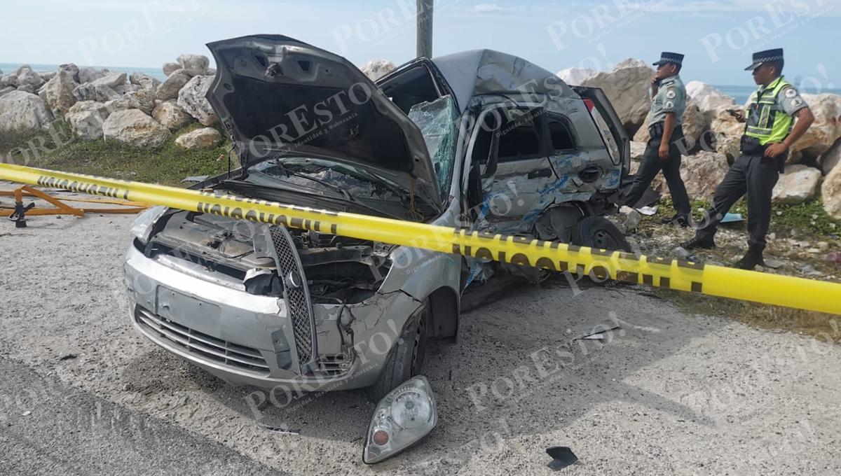 Automovilista muere en la vía Ciudad del Carmen-Puerto Real