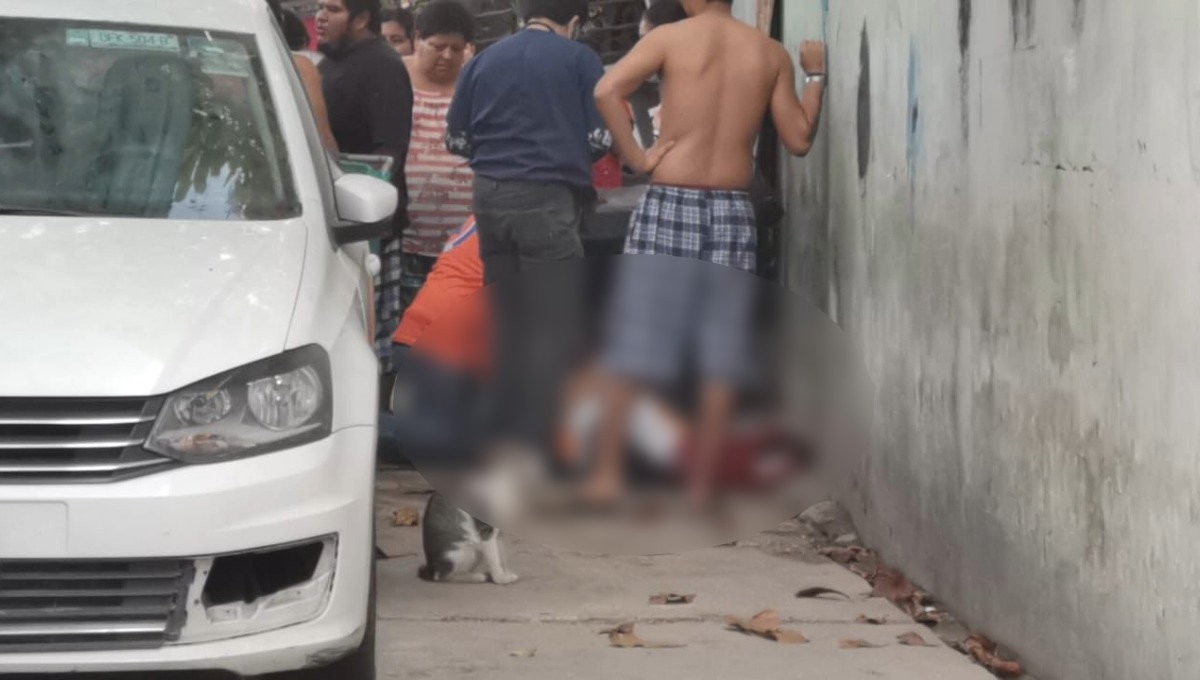 Hombre muere de un infarto en el patio de una cuartería en Ciudad del Carmen