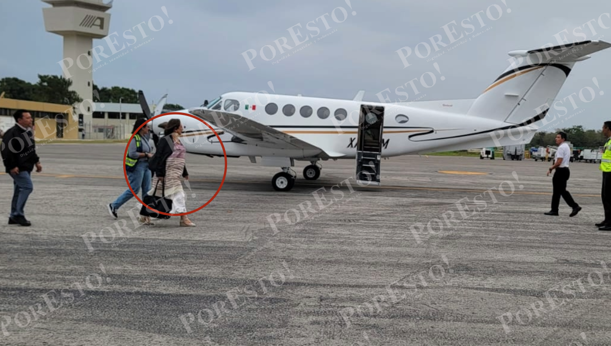Xóchitl Gálvez usa avioneta particular para viajar de Campeche a Villahermosa