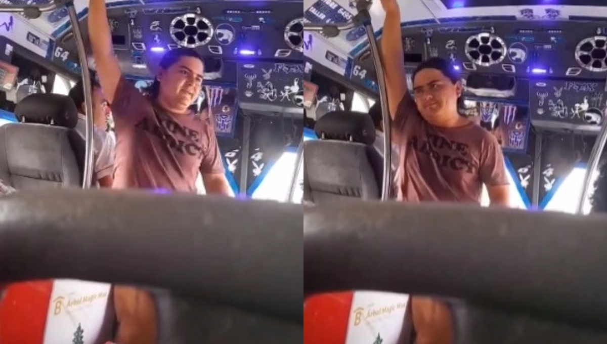 ¡Atrapado! Exhiben a joven por estafar a los usuarios de camiones en Mérida: VIDEO