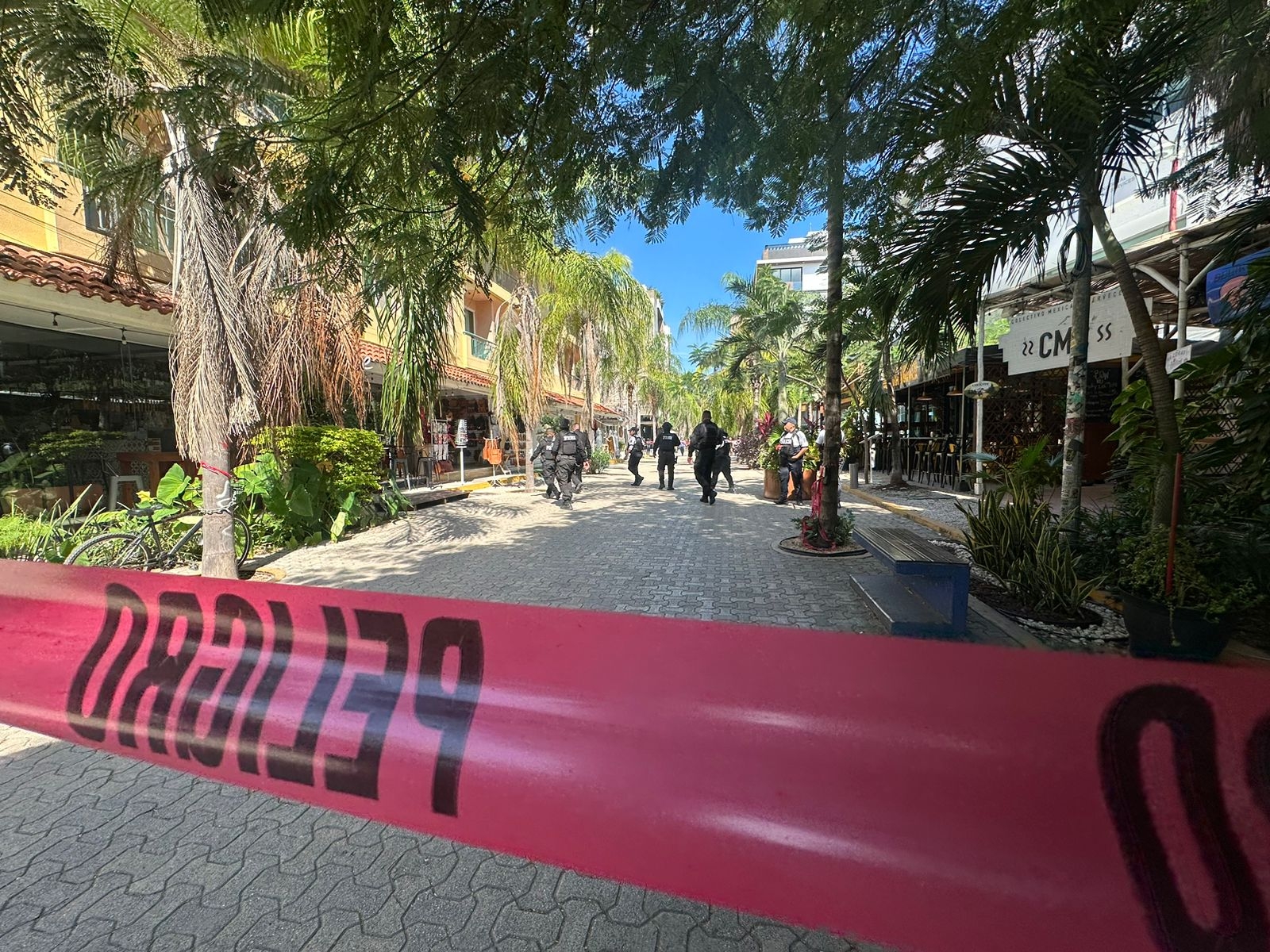 Un intento de doble ejecución ocurrio esta tarde en la Quinta Avenida de Playa del Carmen
