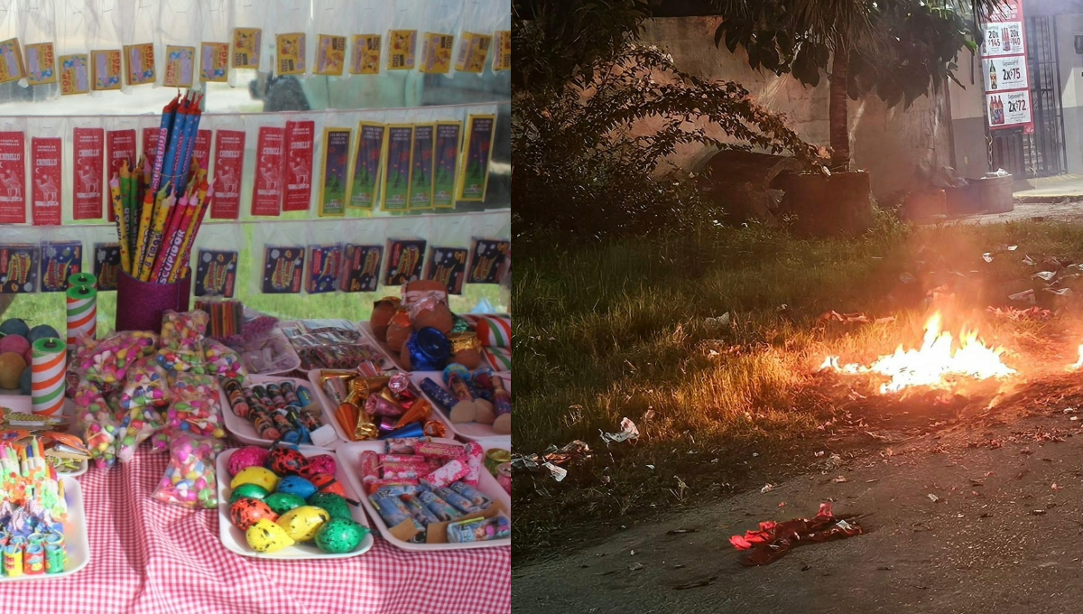 Pirotecnia sin control en Chetumal, pese a la prohibición de su uso en Año Nuevo