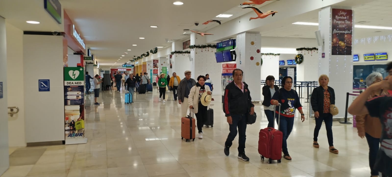 El aeropuerto de Mérida registra buena movilidad este martes