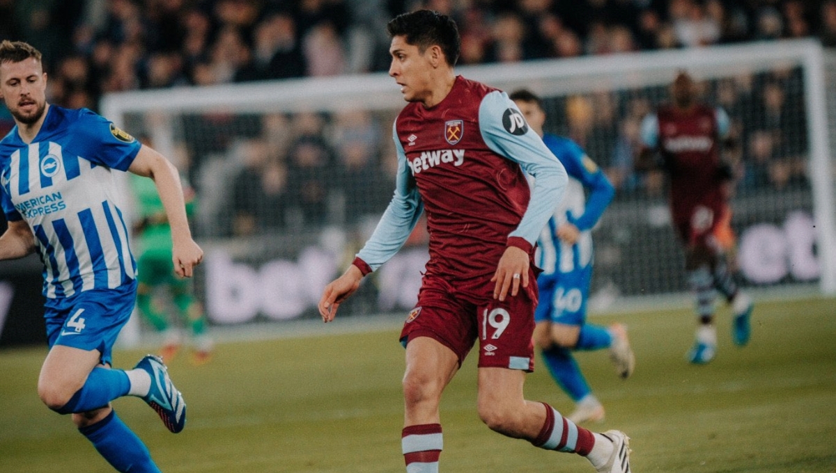 Edson Álvarez deja firme actuación en empate del West Ham ante el Brighton