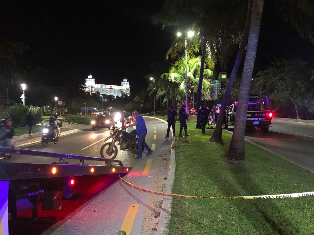 Muere motociclista en la Zona Hotelera de Cancún