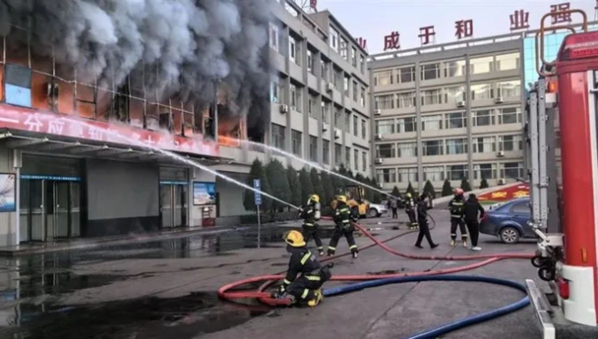 Mueren 13 niños en el incendio de un internado en China