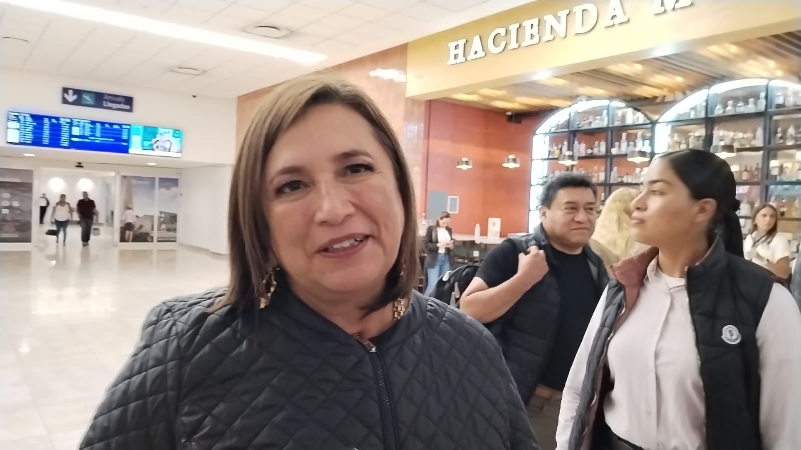 Xóchitl Gálvez, precandidata a la Presidencia por el PAN, llega a Yucatán