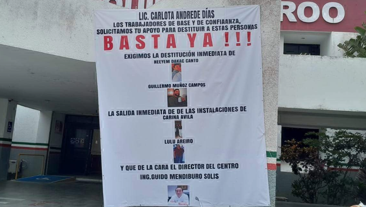 Trabajadores del SICT en Chetumal continúan con su manifestación