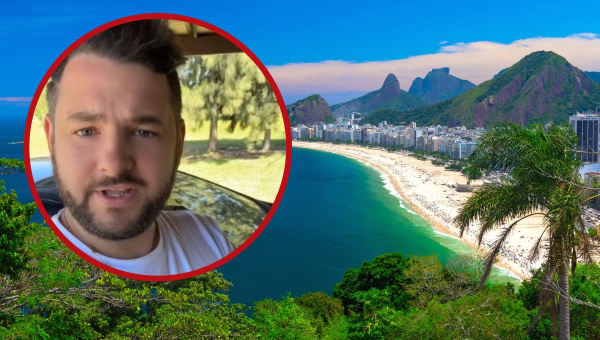El joven visitó Río de Janeiro y viajó por primera vez en avión
