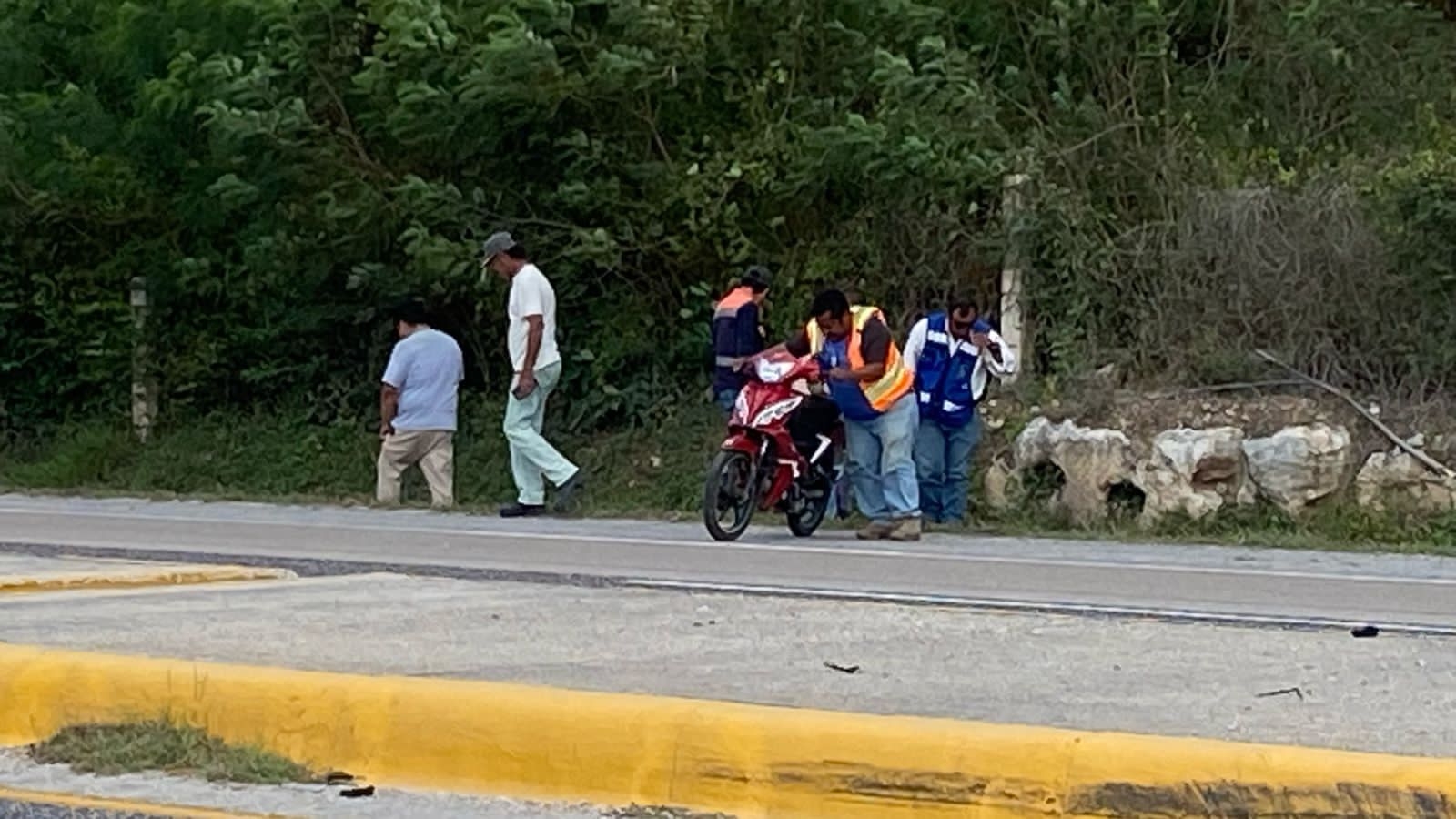 Motociclista resulta herido al derrapar en Campeche