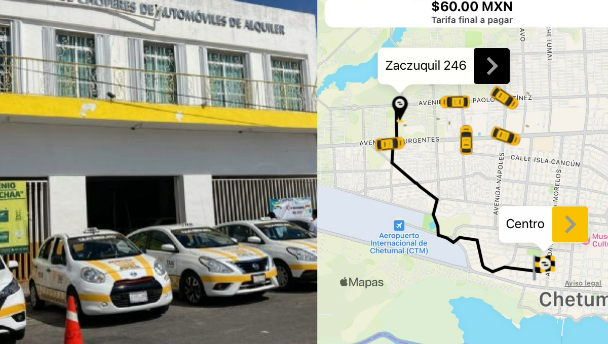 Usuarios de Chetumal rechazan la nueva plataforma de taxis Eiby