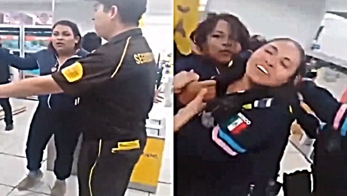Surge Lady Coppel en Puebla; mujer se enfrenta a golpes con policías: VIDEO
