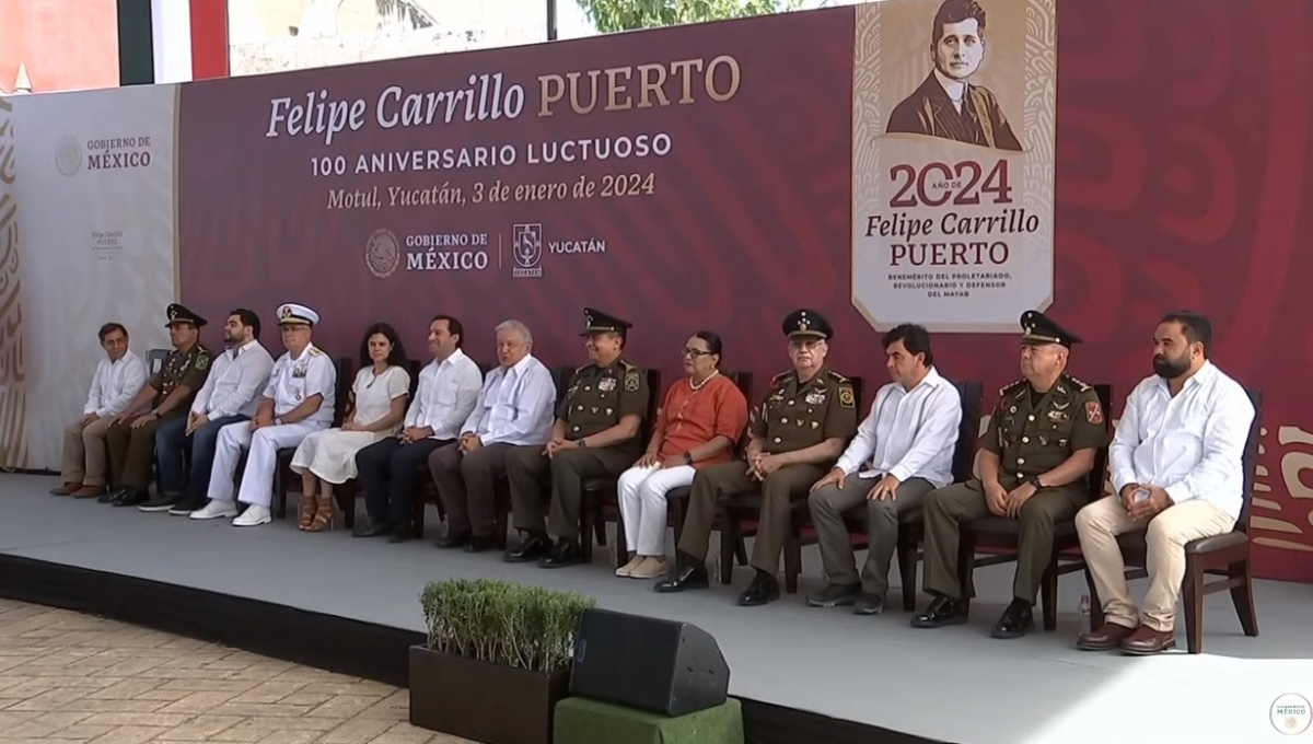 AMLO conmemora a Felipe Carrillo Puerto desde Motul: EN VIVO