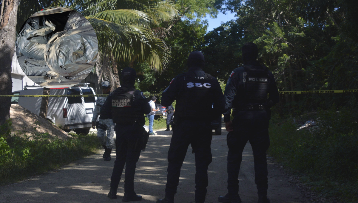 Hallan cinco cuerpos en un taxi de Isla Mujeres en el poblado Alfredo V. Bonfil en Cancún