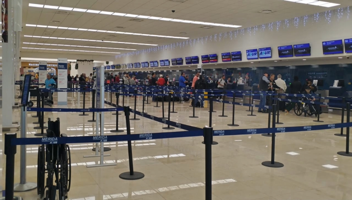 Aeropuerto de Mérida: Vuelos nacionales llegan con media hora de anticipación este jueves