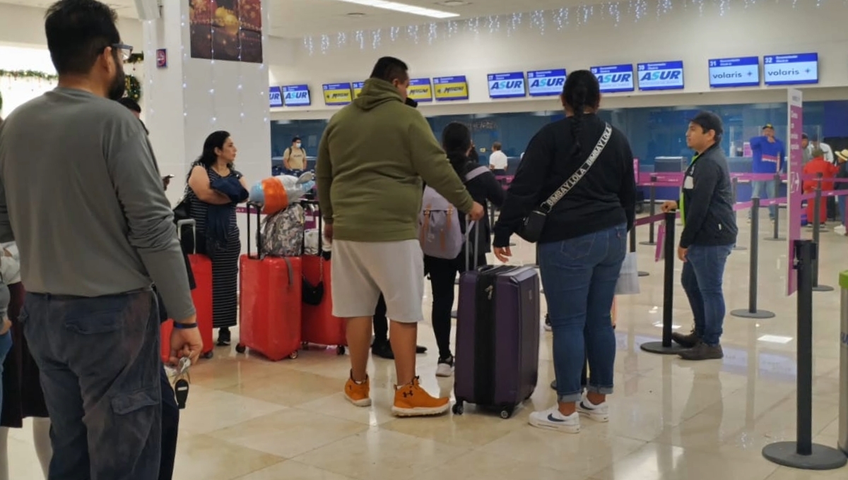 Este inicio de semana, tres vuelos mañaneros salieron atrasados desde el aeropuerto de Mérida