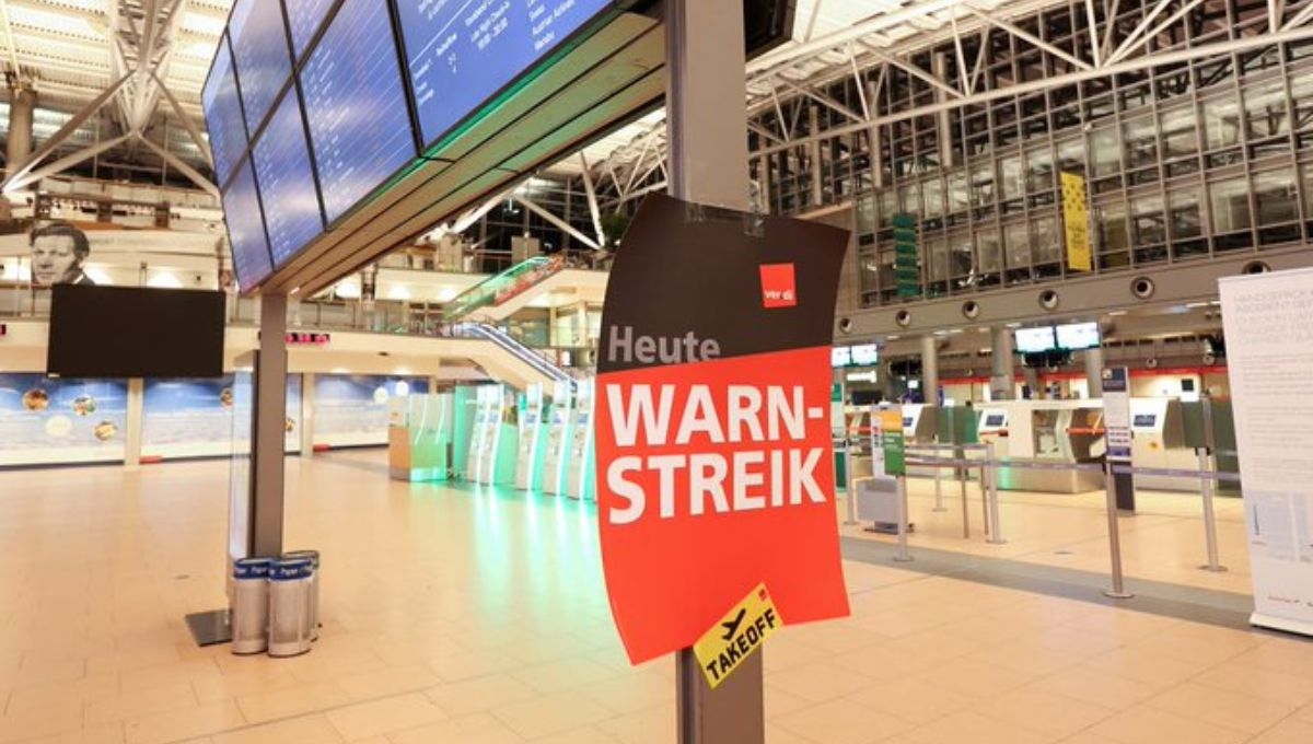 Más de mil vuelos cancelados por huelga en aeropuertos alemanes