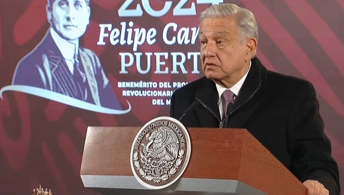 Andrés Manuel López Obrador encabeza este lunes 12 de febrero, la conferencia mañanera desde Palacio Nacional