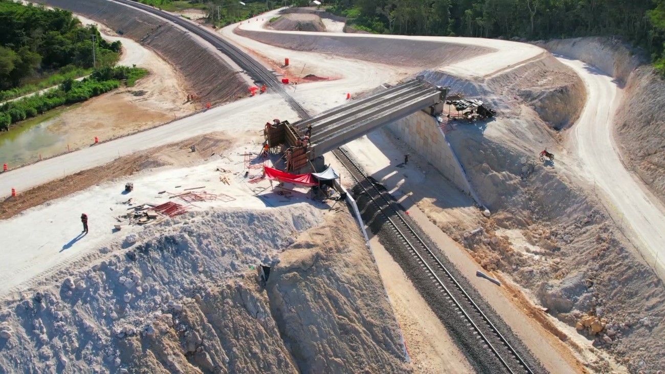 Mil 554 kilómetros tiene el circuito completo del proyecto ferroviario Tren Maya