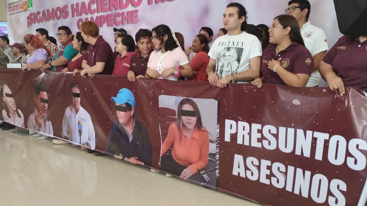 Militantes de Morena se mostraron indignados por la falta respaldo de una mujer a otra mujer