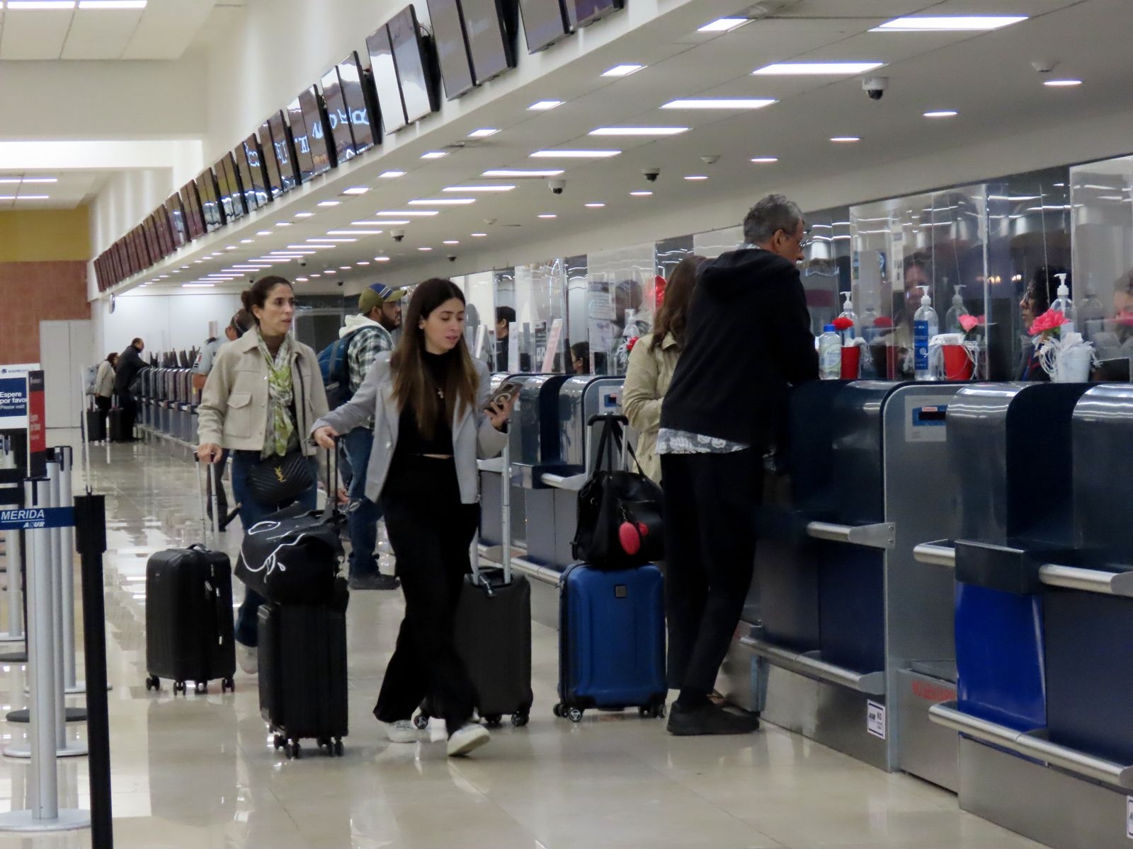 Aeropuerto de Mérida registra jornada de vuelos adelantados este jueves