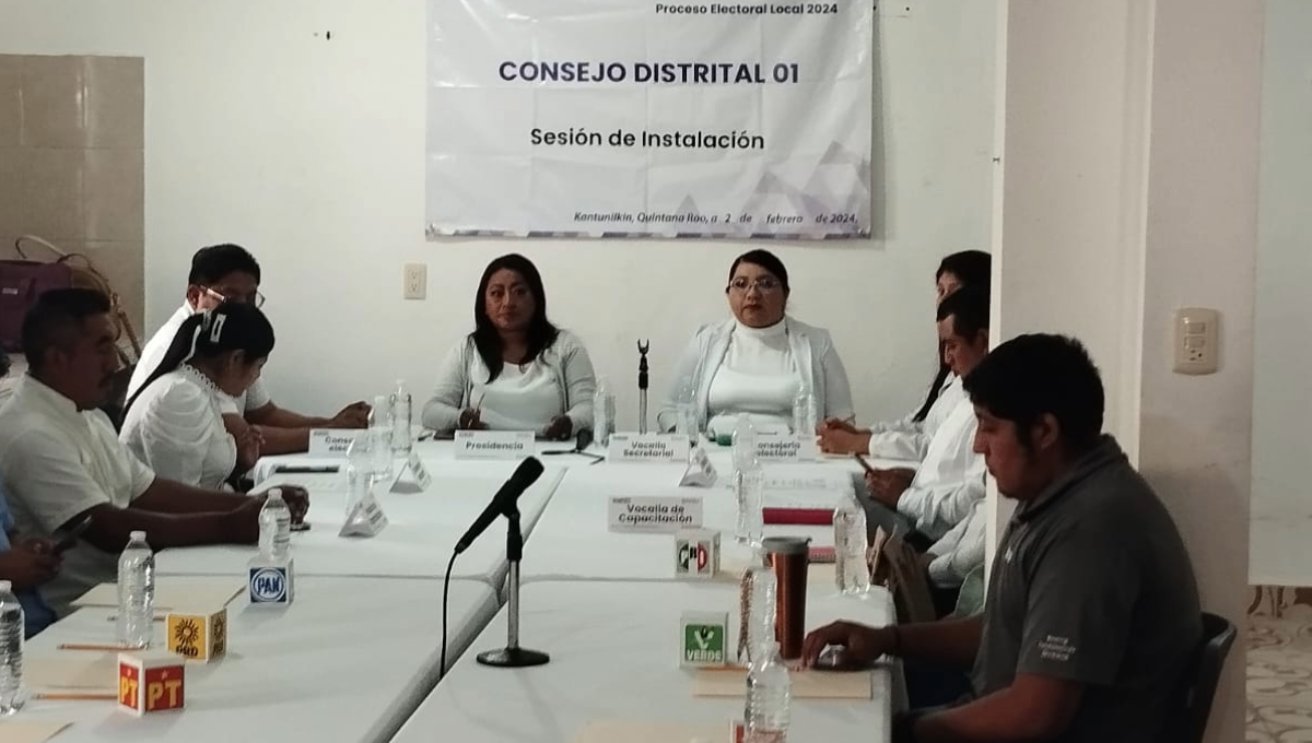 Elecciones 2024: Instalan Consejo Distrital Electoral en Kantunilkín, Quintana Roo