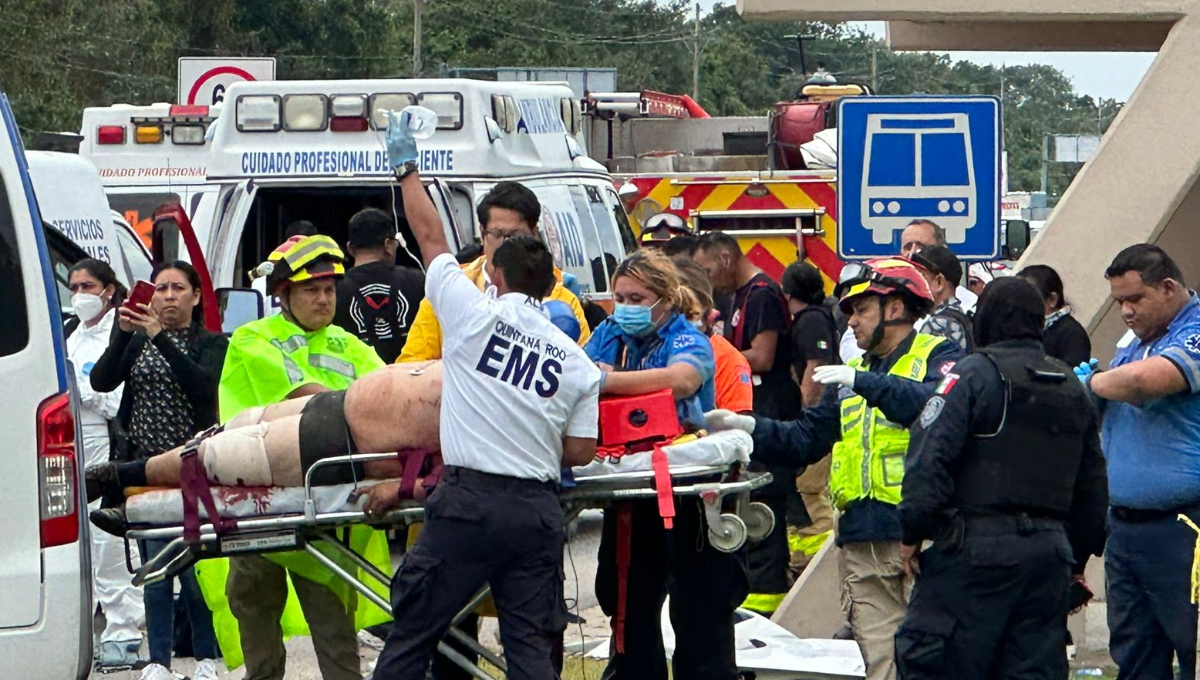 Dos fueron los sobrevivientes de este fatal accidente en la Riviera Maya