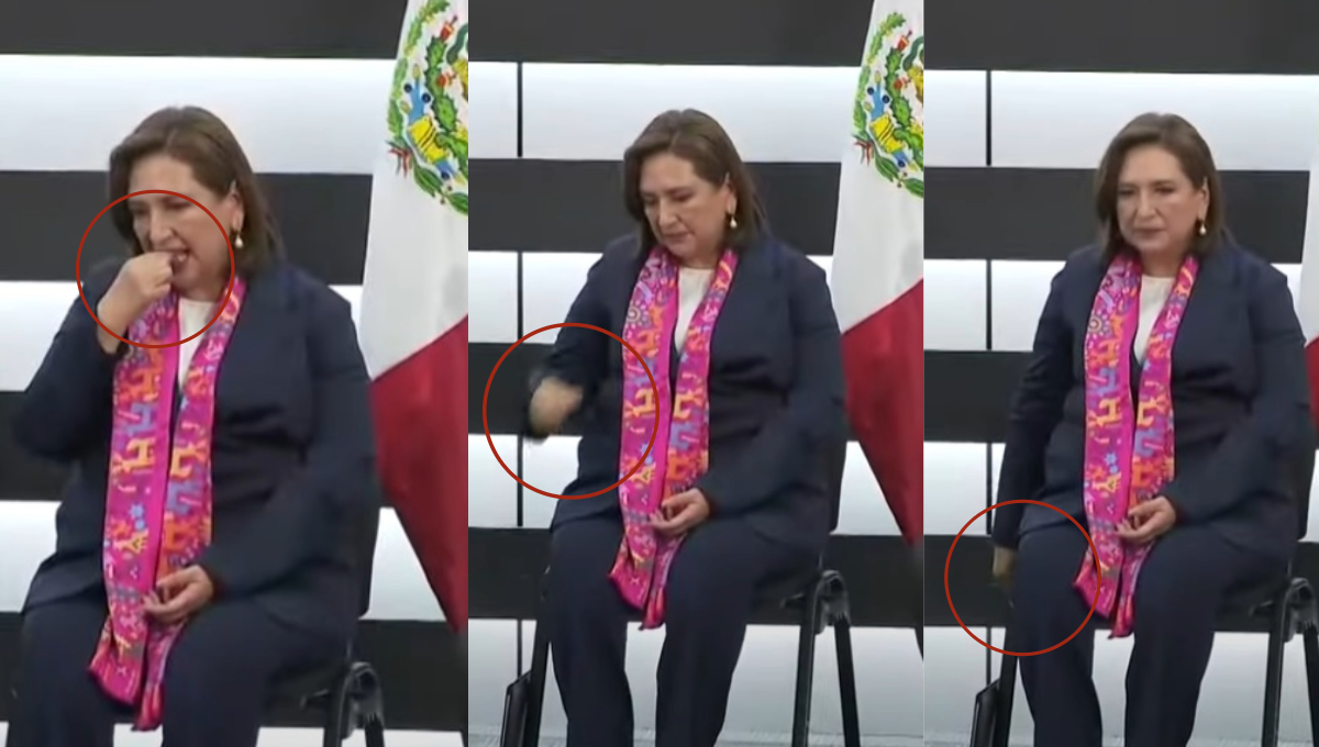 Chiclazo de Xóchitl Gálvez: Así pegó la candidata presidencial su goma de mascar en la silla del INE