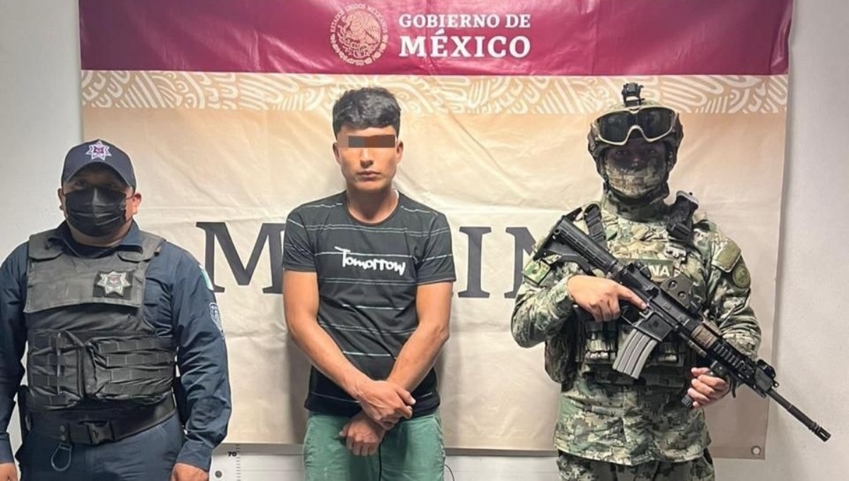 El joven quedó detenido por la policía de Cancún