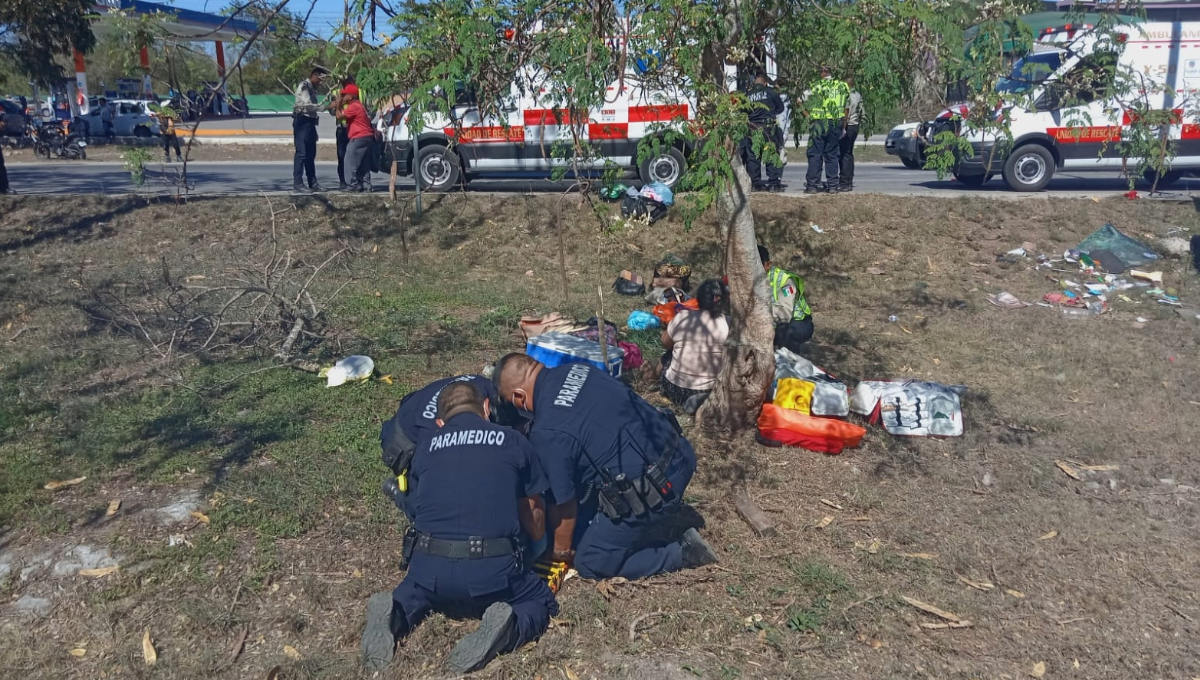 Choque en el Periférico de Mérida deja cinco lesionados