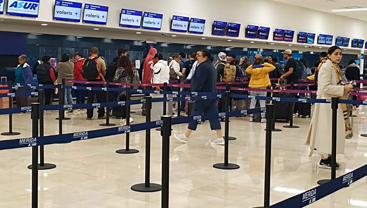 Aeropuerto de Mérida opera con vuelos adelantados este inicio de fin de semana
