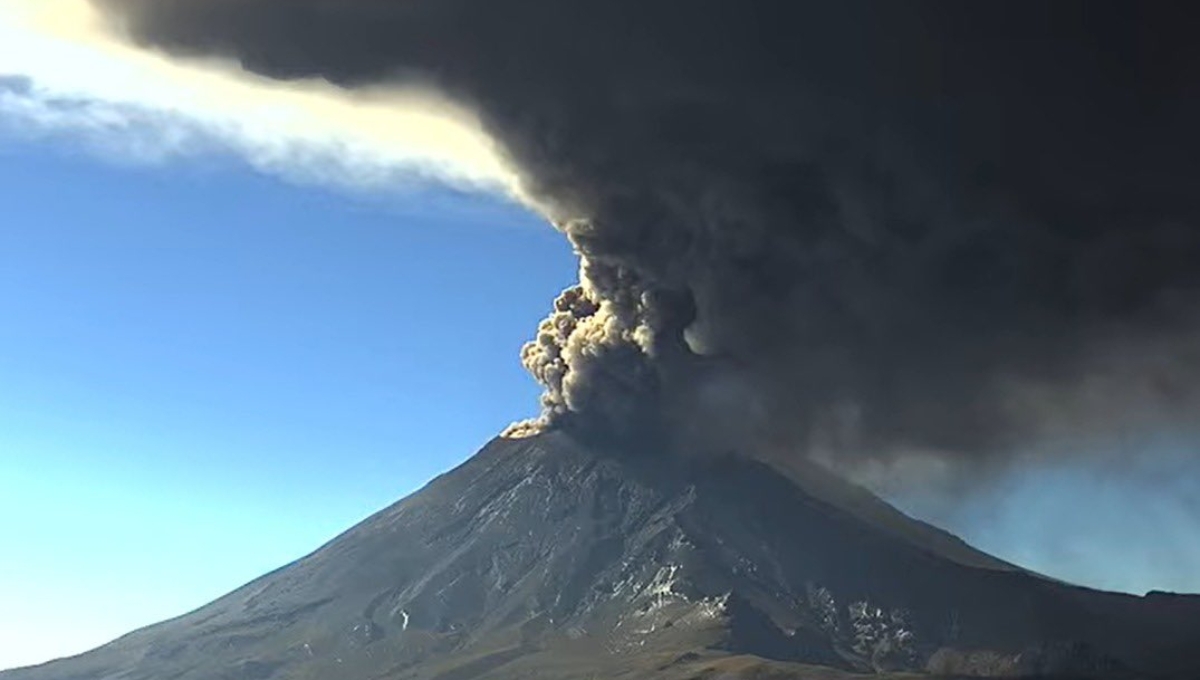 Activan la Alerta Volcánica en Amarillo Fase 2 por actividad del Popocatépetl