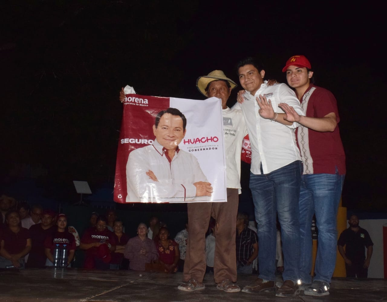 Hijos de Joaquín Díaz Mena llevan mensaje de bienestar para Yucatán en nombre de su padre