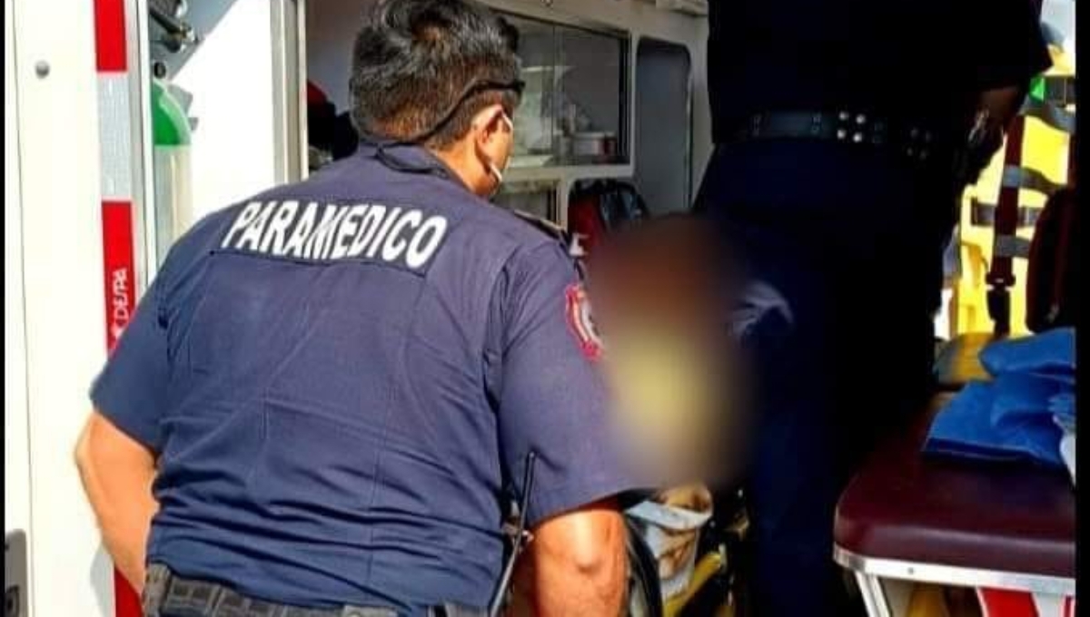 El menor fue trasladado a un hospital de Mérida luego de reaccionar