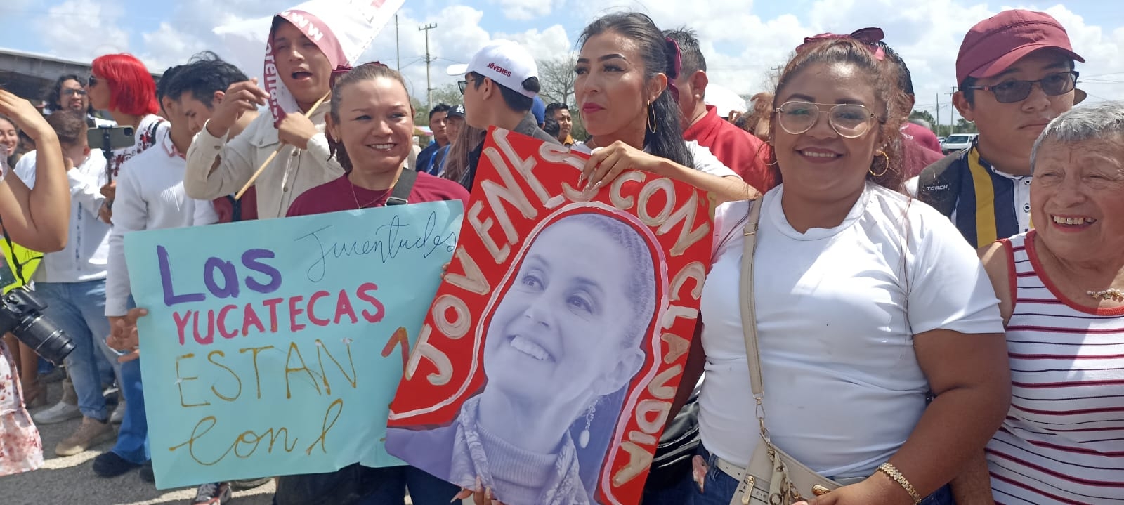 Las yucatecas externan su apoyo a Claudia Sheinbaum en Tizimín
