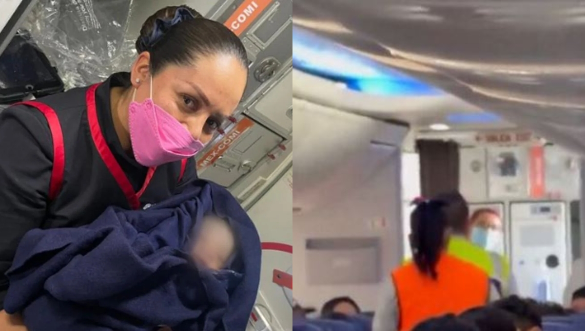 La mujer dio a luz a un bebé a bordo de un avión de CDMX a Ciudad Juárez