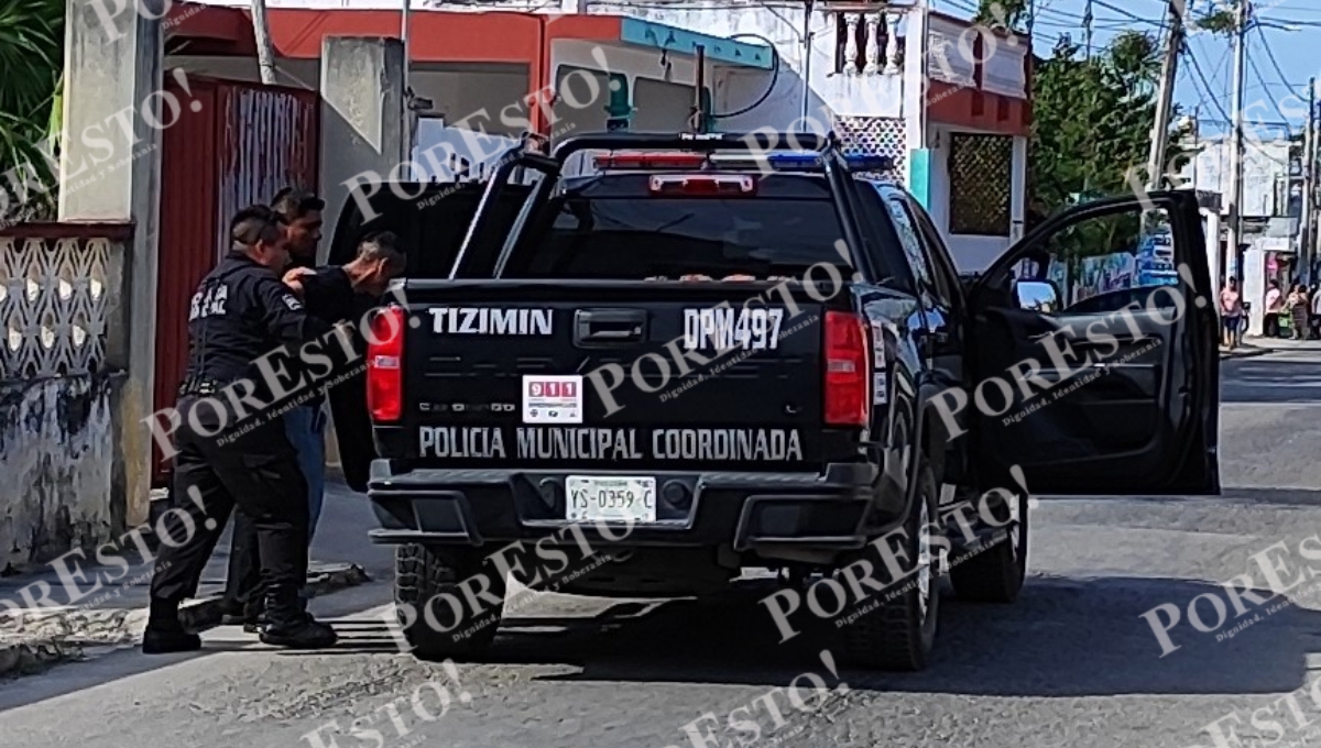 El hombre fue detenido calles adelante en Tizimín al intentar escapar