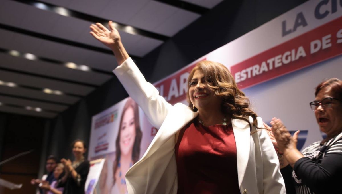 Clara Brugada representa a la coalición Sigamos Haciendo Historia en CDMX