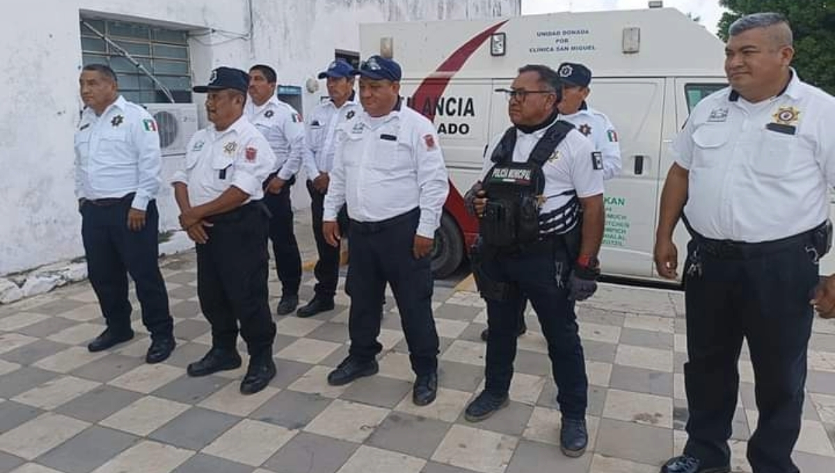 Policías de Hecelchakán, Campeche, demandan la jubilación de los elementos de avanzada edad