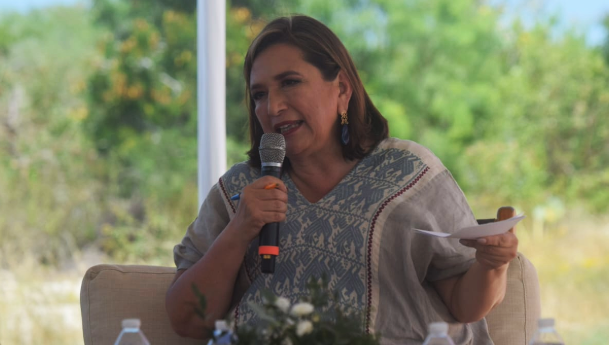 Xóchitl Gálvez sostiene reunión encuentro en Parque Eólico de Progreso