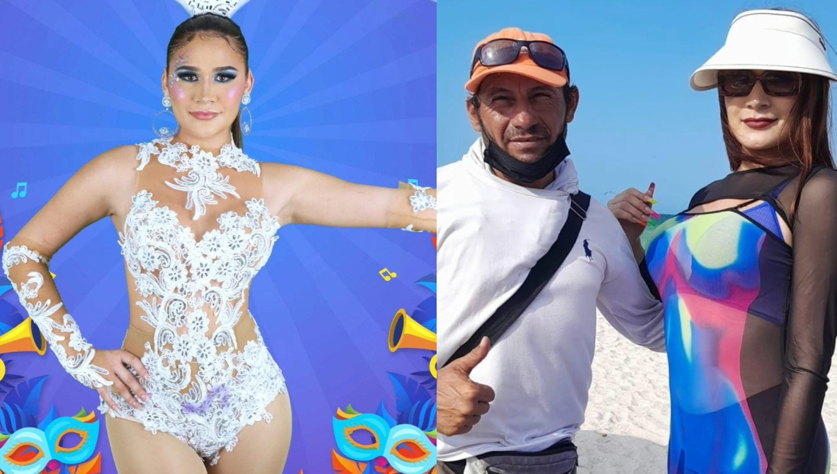 Reina del Carnaval Gay de Kanasín atrapa miradas en la playa de Progreso