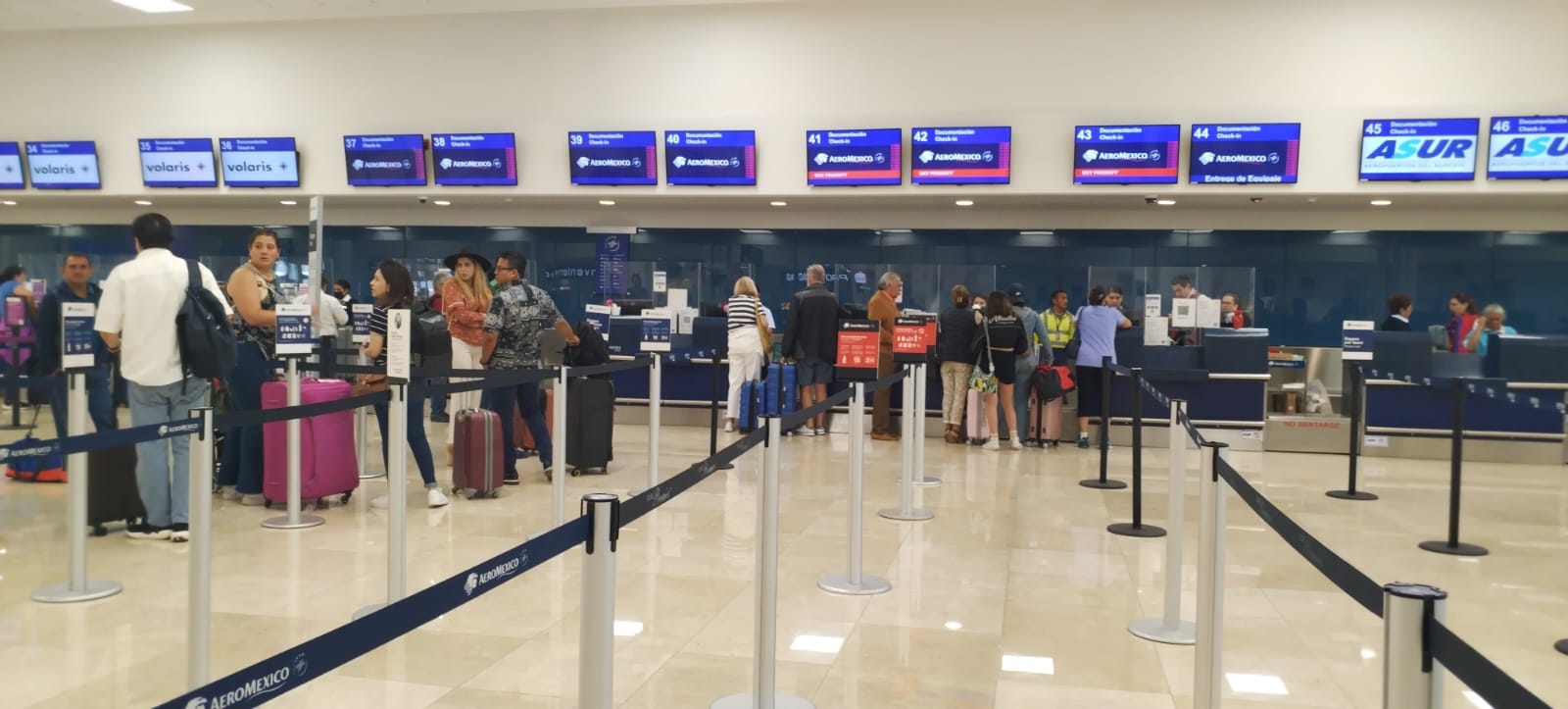El vuelo de Aeroméxico fue el único afectado en el aeropuerto de Mérida