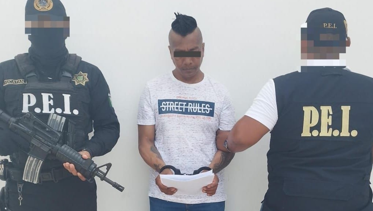 El hombre fue detenido por la SSP Yucatán para ser trasladado a la CDMX