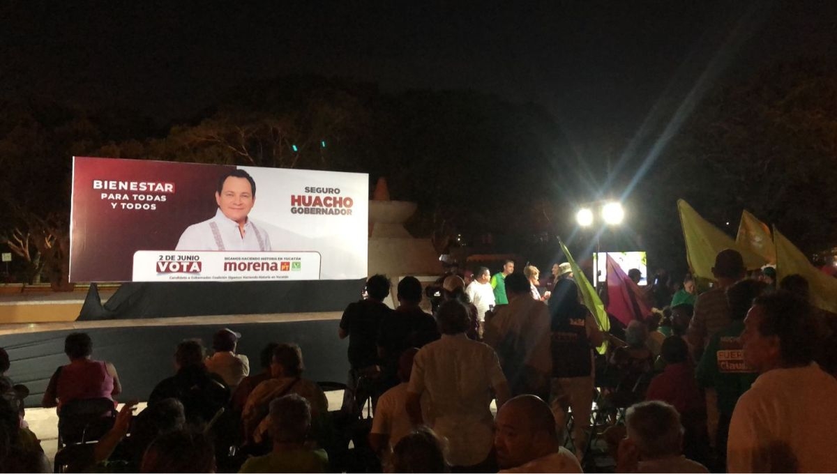 Joaquín Díaz Mena emite mensaje de campaña desde el Parque del Maestro: EN VIVO