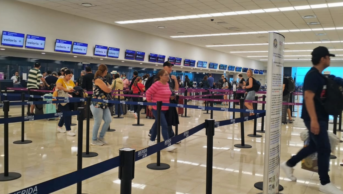 Aeropuerto de Mérida opera con cinco vuelos adelantados este sábado